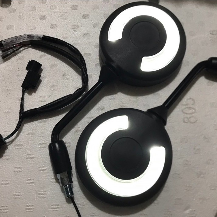 Spion Standart ORIGINAL Scoopy New + Lampu  - Kualitas Original , Kuat , Awet , Pemasangan Mudah , S