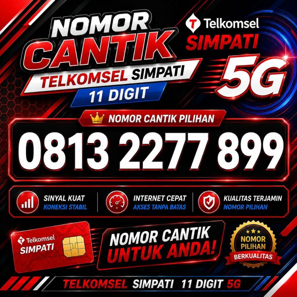 Nomor Cantik Telkomsel 4G LTE Nomor Cantik Simpati Kartu Perdana Cantik Telkomsel 11 Digit  0813.. 2