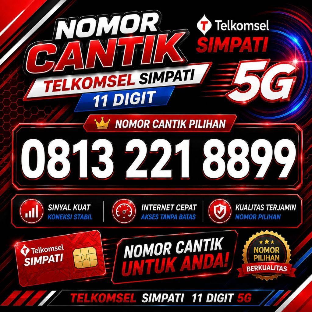 Nomor cantik simpati Telkomsel 5G LTE Perdana Simpati Murah 11 Digit Murah