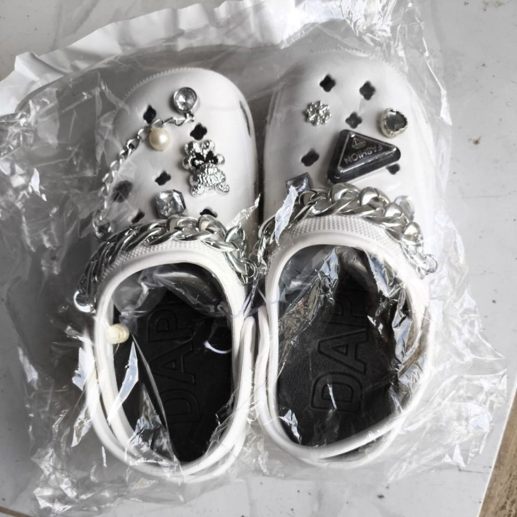 Sandal eva rubber perempuan sandal rantai bear 26005