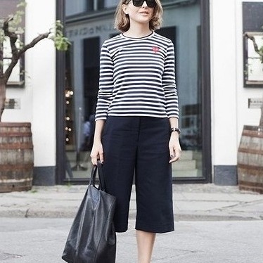 LONGSLEVE CDG PLAY STRIPE 1 Lengan Panjang CDG Garis