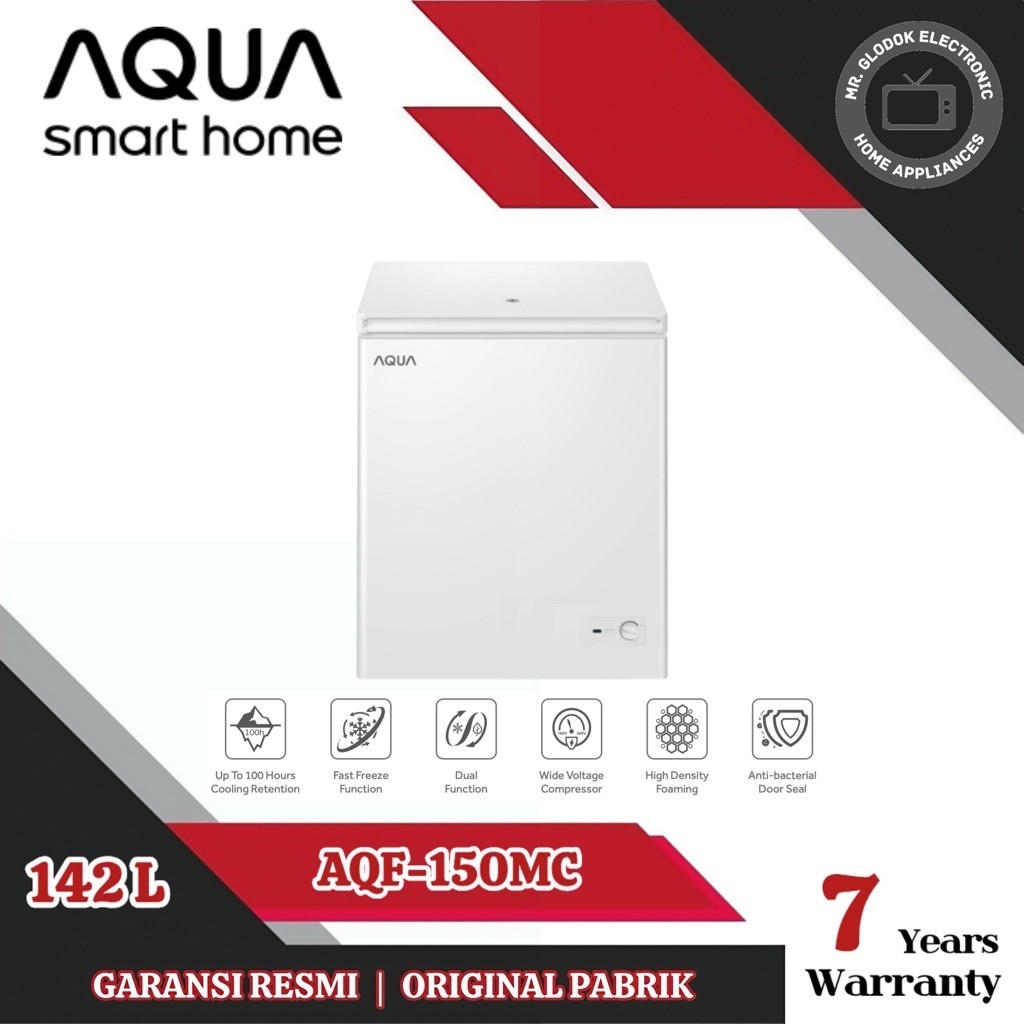 Freezer Aqua Japan AQF-150MC Chest Freezer/Freezer Box Lemari Pembeku Makanan