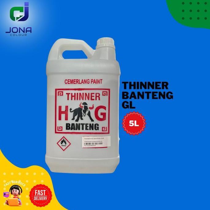 Thinner Hg Banteng Galon / Thinner Super Kemasan Jerigen