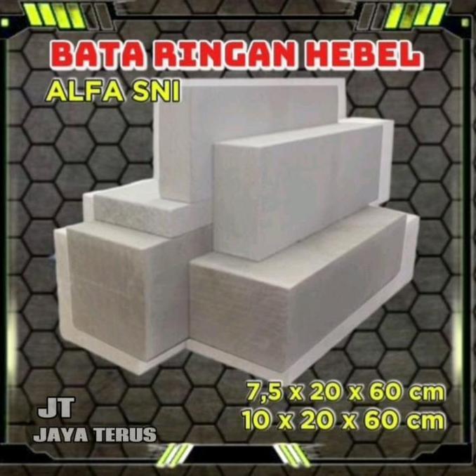 Terlaris Bata Ringan Hebel 7.5 / 10 Cm Batu