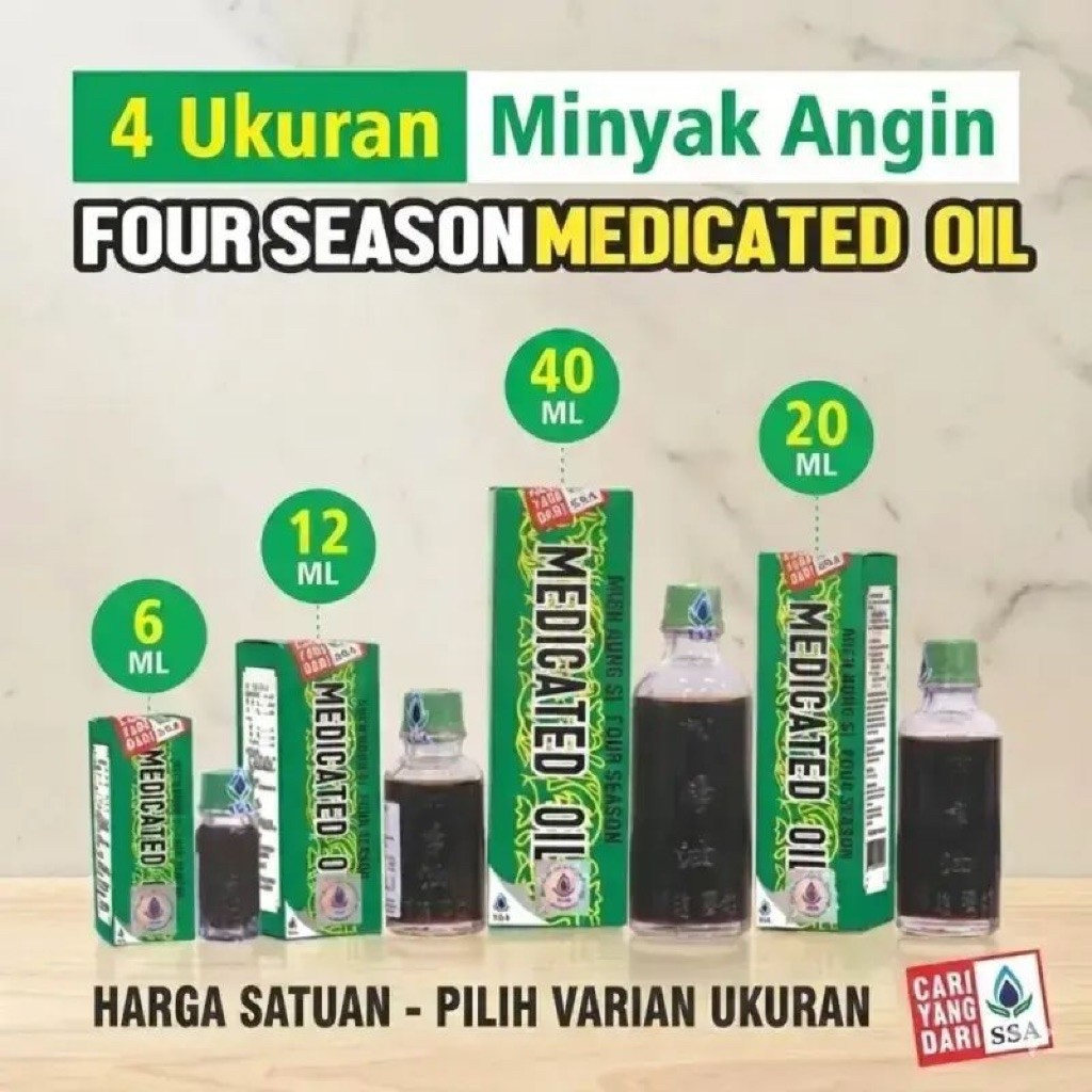 MEDICATED OIL ALL ukuran (12ml,20ml,40ml) - ORIGINAL BPOM
