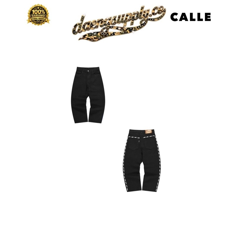 [ ORIGINAL & 100% ] DENIM BLACK CALLE ORIGINAL & 100%