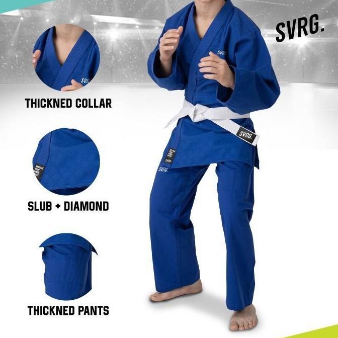 SVRG Gi Judo Pakaian Judogi - Baju Keikogi - Baju Judo Satu Set | Unisex (TERBAIK) (TERBARU) (TERMUR