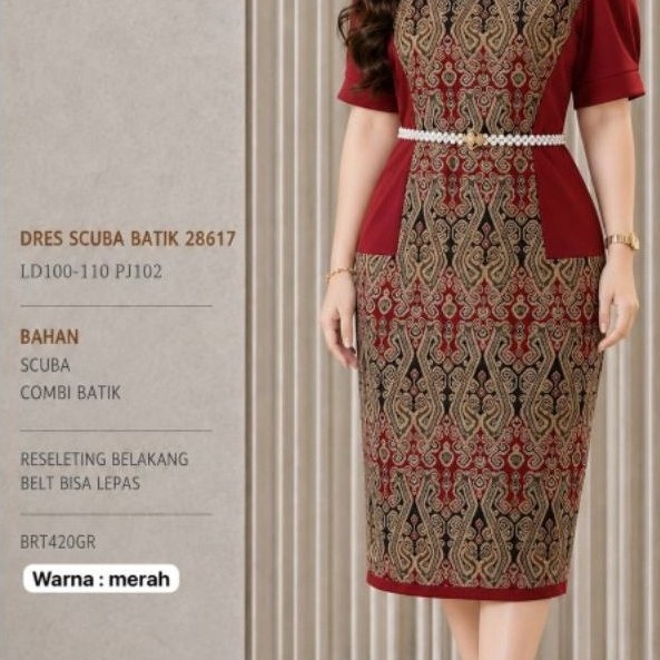 [FZ] DRES SCUBA MIX BATIK