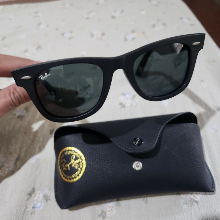 Kacamata Rayban Wayfarer Original Hitam Doff