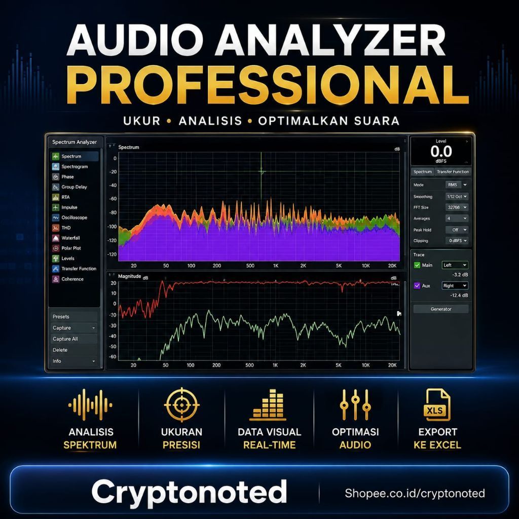 Software Smaart Suite v9.6.40 Full Version – Software Audio Analyzer Profesional RTA SPL & Impulse R