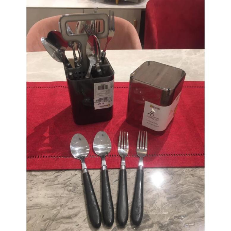 Informa Appetite set 16pcs Hugo alat makan set sendok garpu/set sendok garpu informa dan tempatnya
