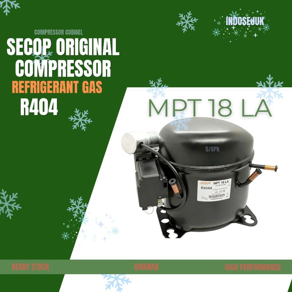 COMPRESSOR CUBIGEL MPT 18 LA |  KOMPRESOR KULKAS/SHOWCASE | KOMPRESOR CUBIGEL 5/8PK R404