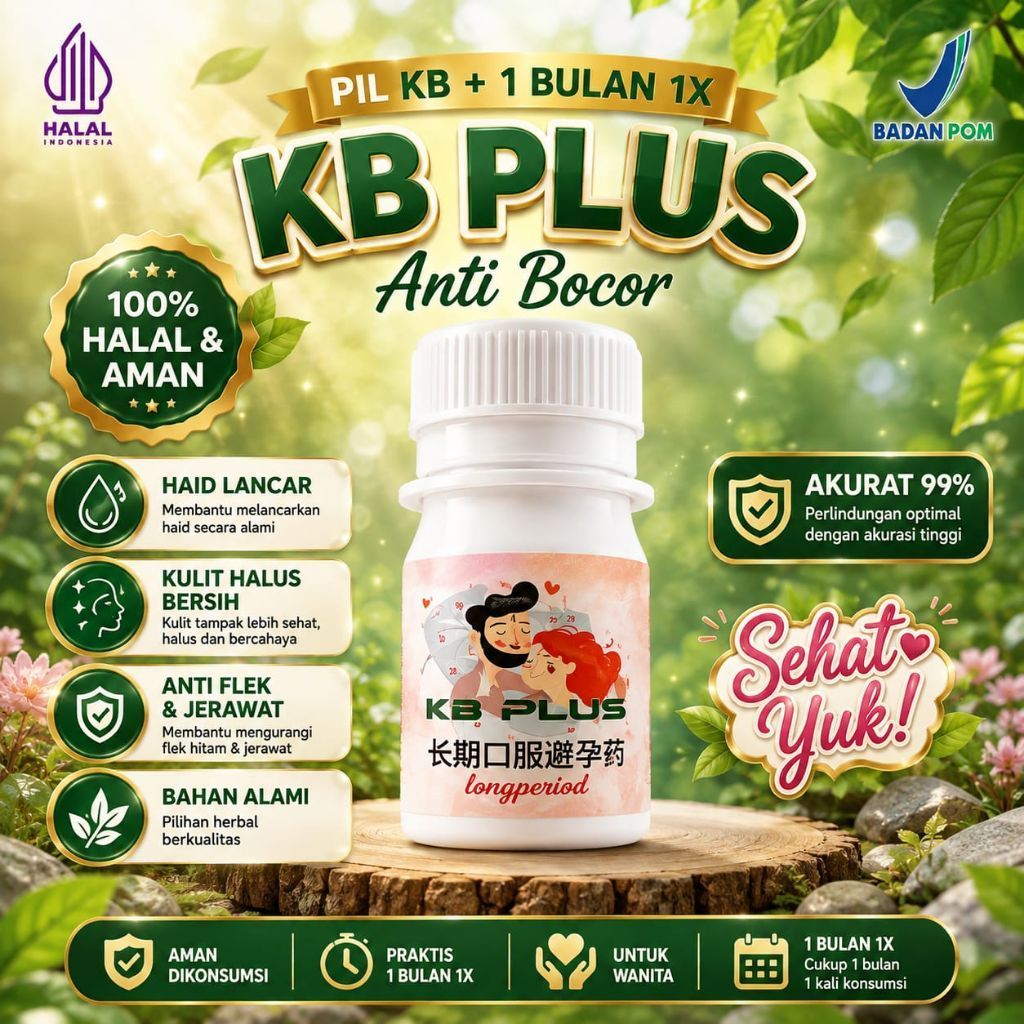 KB plus anti bocor – KB+1 bulan - dapat mencerahkan kulit dan melancarkan haid