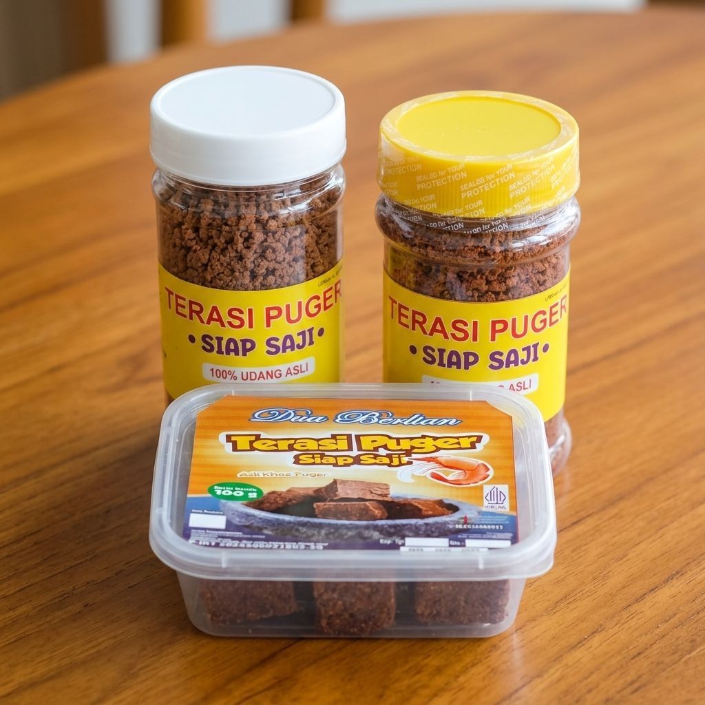 TERASI UDANG PUGER. Siap saji(sudah matang)