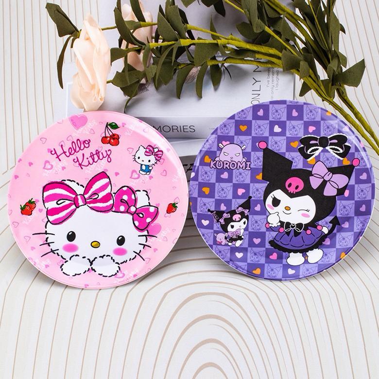 FAVORIT Piring Melamin Ceper Melody Kuromi Cinnamoroll Spiderman Diameter 20cm | Piring Snack Anak