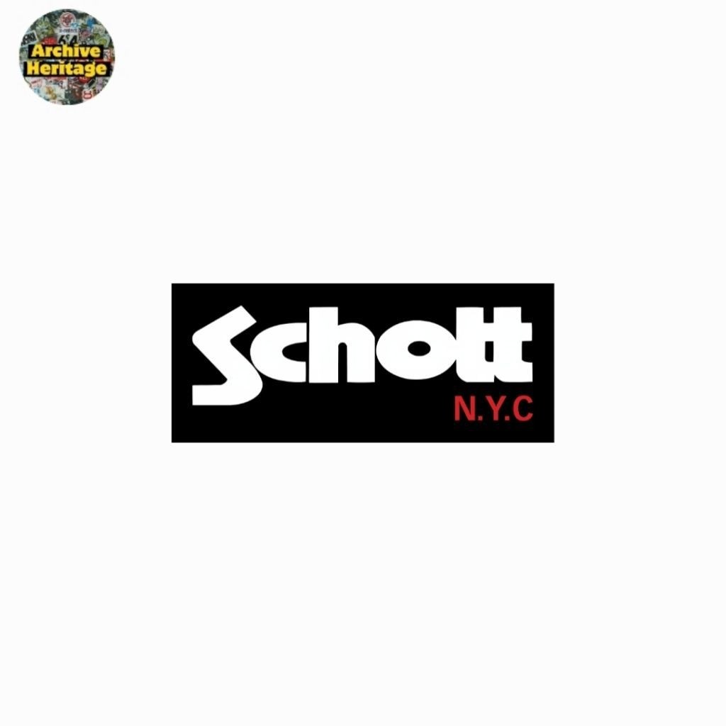 sticker Schott NYC logo leather stiker