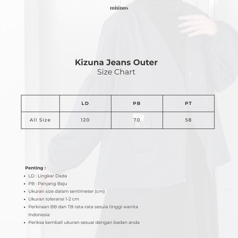 Sale Mininos Kizuna Jeans Outer Luaran Hangout Kasual Wanita