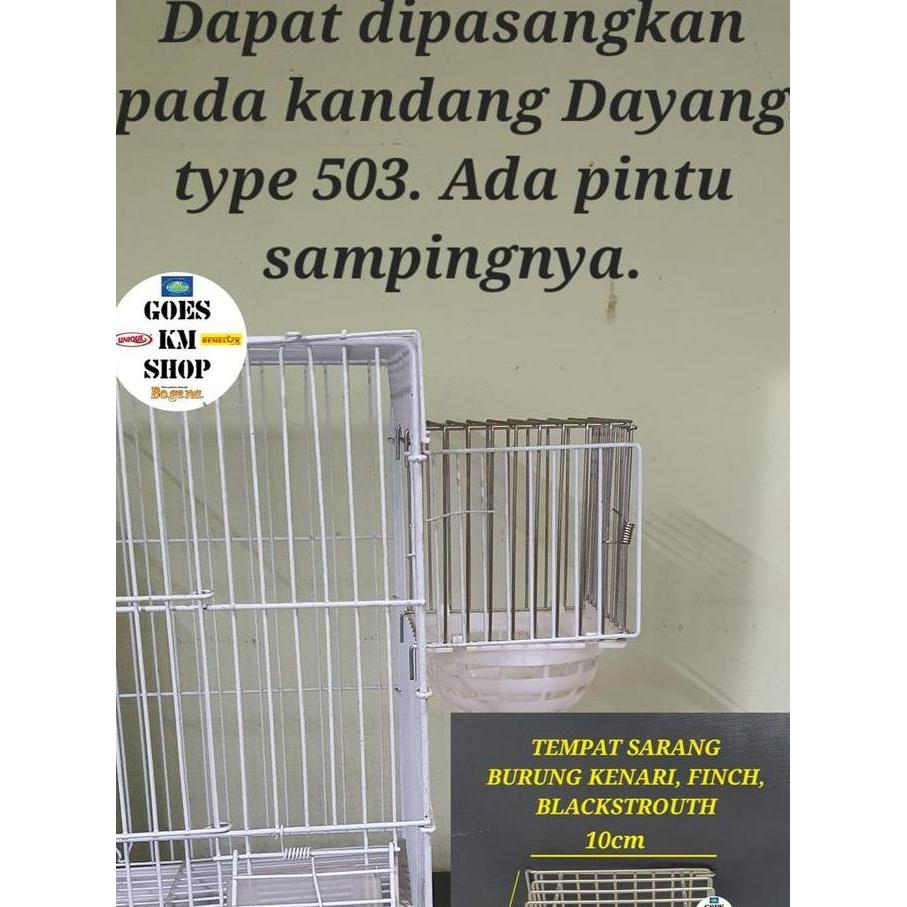 KOTAK TEMPAT SARANG BURUNG KENARI, FINCH, BLACKSTROUTH TYPE 503 DAYANG