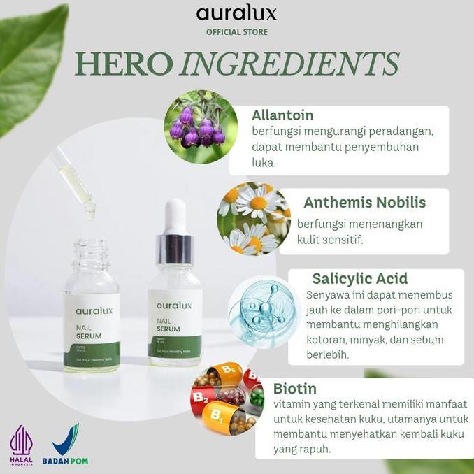 Nail- [Paket 2 Botol] Auralux Nail Serum - Serum Kuku