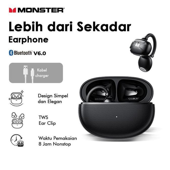 Bilobali99  - Monster M800 EarClip Pro Bluetooth 6.0 Open Ear Wireless Earbuds TWS