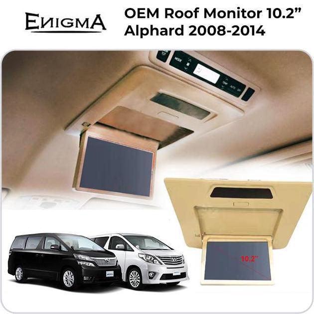 TERBARU - Monitor Roof Plafon OEM Alphard/Vellfire 2008-2014 10 inch ENIGMA