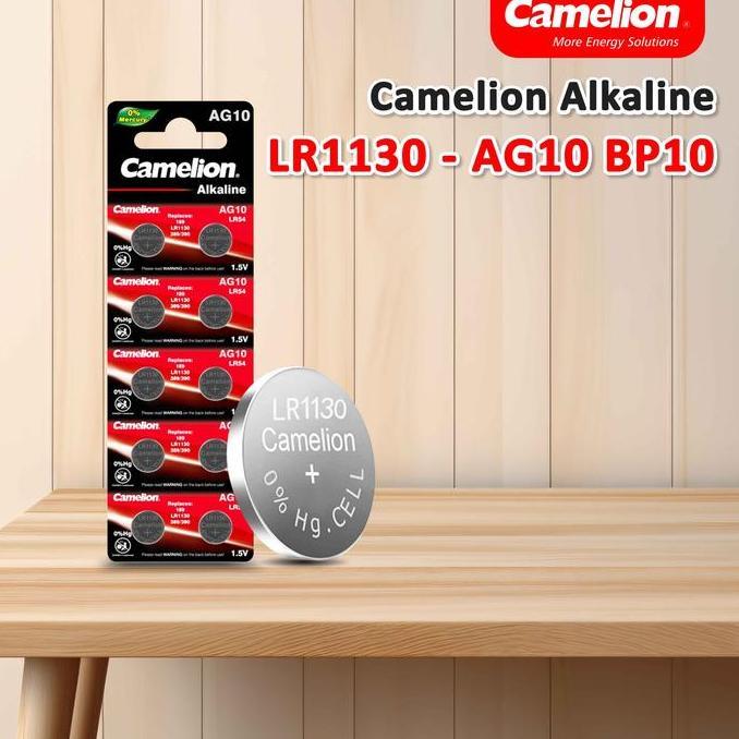 Camelion Baterai Kancing Alkaline AG10 / LR1130 / LR54 Bp10