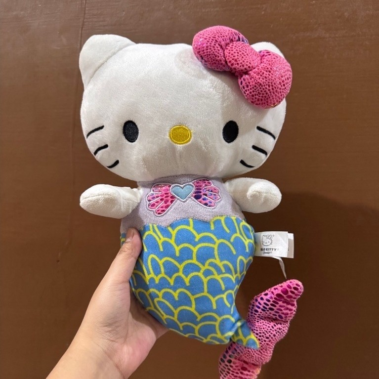 Boneka Karakter Hello Kitty Mermaid size 31cm Original / Boneka Karakter Hello Kitty Mermaid / Bonek
