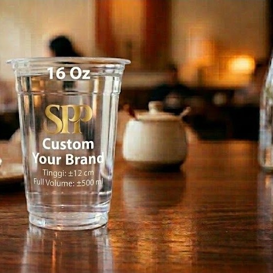 Sablon Gelas Cup 12 Oz Datar 14 Oz Datar 16 Oz Datar, 18 Oz, 22 Oz Datar / Oval