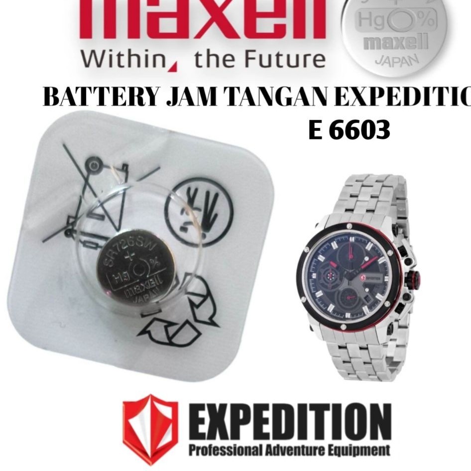 battrai jam tangan expedition battrai pengganti type e6603