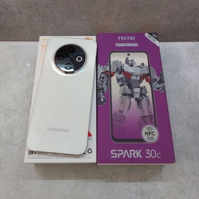 Tecno spark 30C 6/128 Second Bekas Berkulitas Siap Pakai