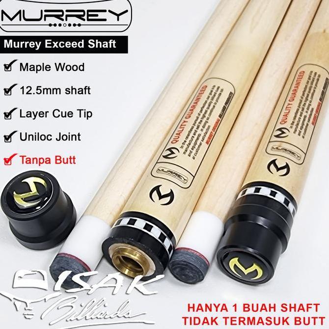Murrey Exceed Extra Shaft - (NO BUTT) Uniloc Maple Cue Stick Billiard