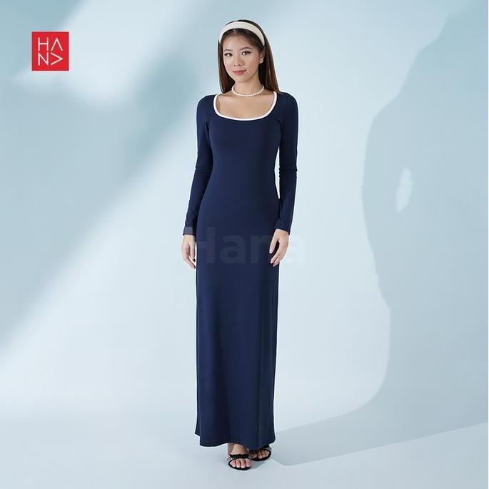 Dress- Hana Fashion - Arishel Long Dress/Dress Panjang Nita/Long Dress Casual/Dress Simple/ Dress Hi