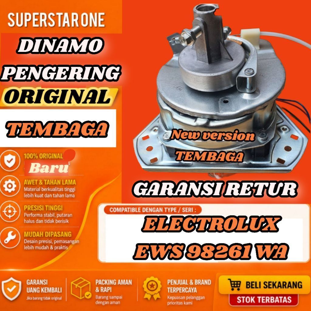 DINAMO PENGERING/SPIN MESIN CUCI ELECTROLUX EWS 98261 WA