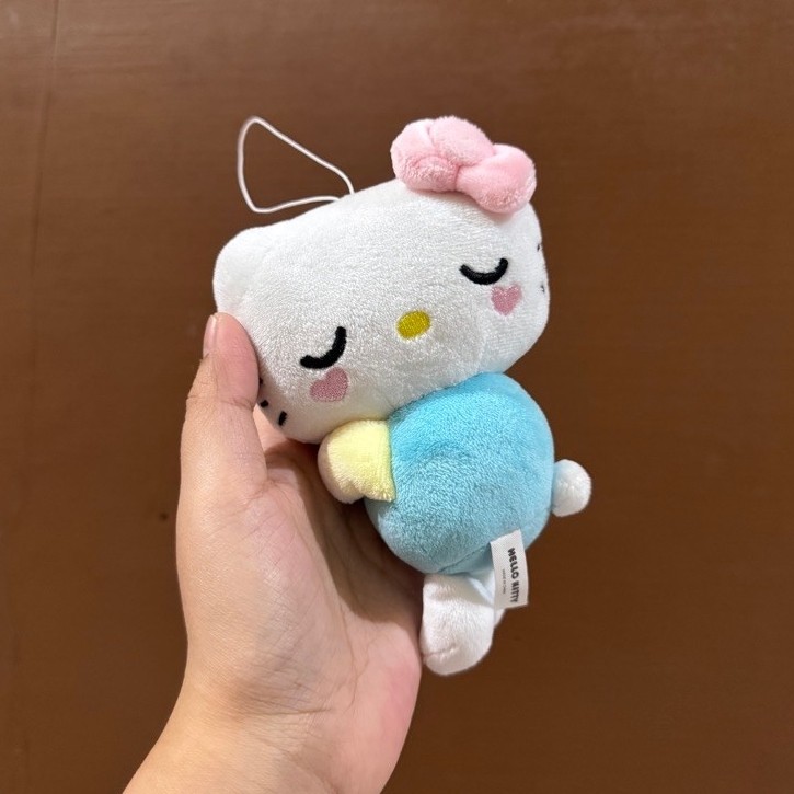 Boneka karakter Hello Kitty Tidur size 15x12cm Original / Boneka Hello Kitty / Boneka Sleeping Kitty