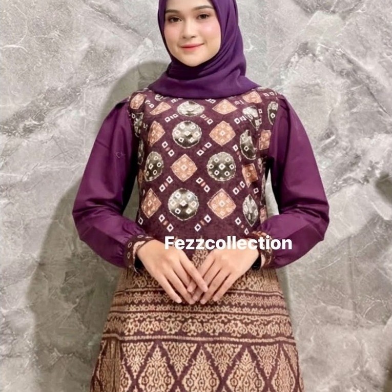 tunik jumputan dolby