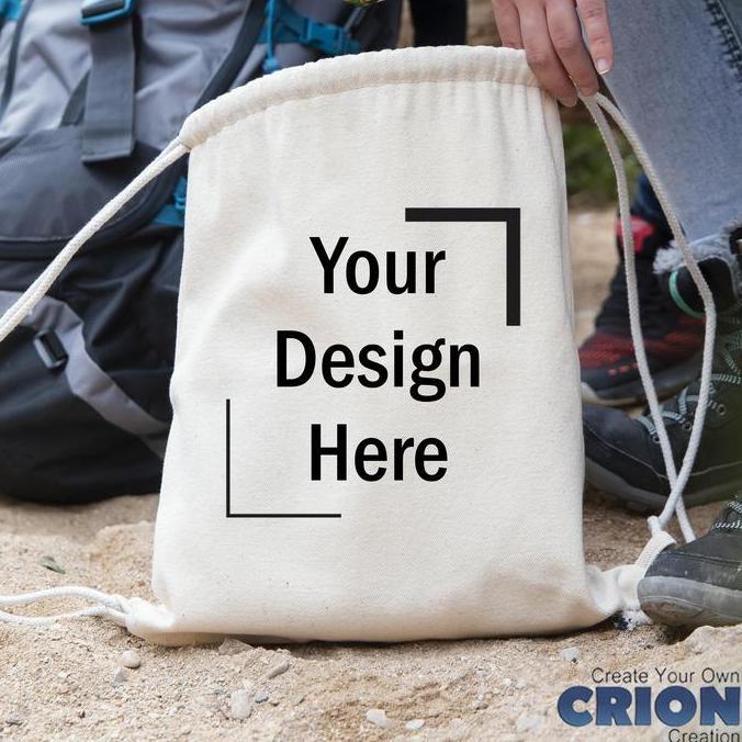 Queen- Tas Serut Blacu Printing Drawstring Pouch - Custom Logo -By Crion