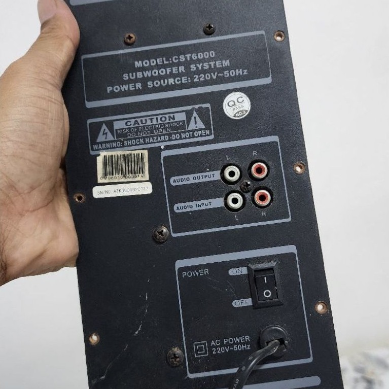 KIT AMPLIFIER 2.1 SIMBADA CST6000 COPOTAN BEKAS NORMAL
