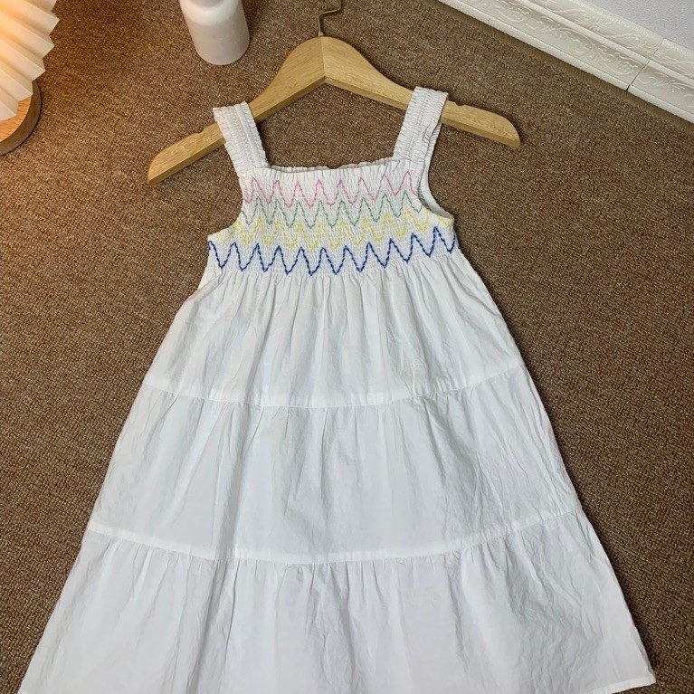 ZARA smocked umpak white dress putih preloved pl+by adm