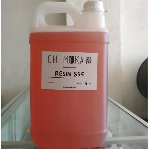 Resin 835 / Resin Pink / Resin Merah / Resin Dempul 5kg
