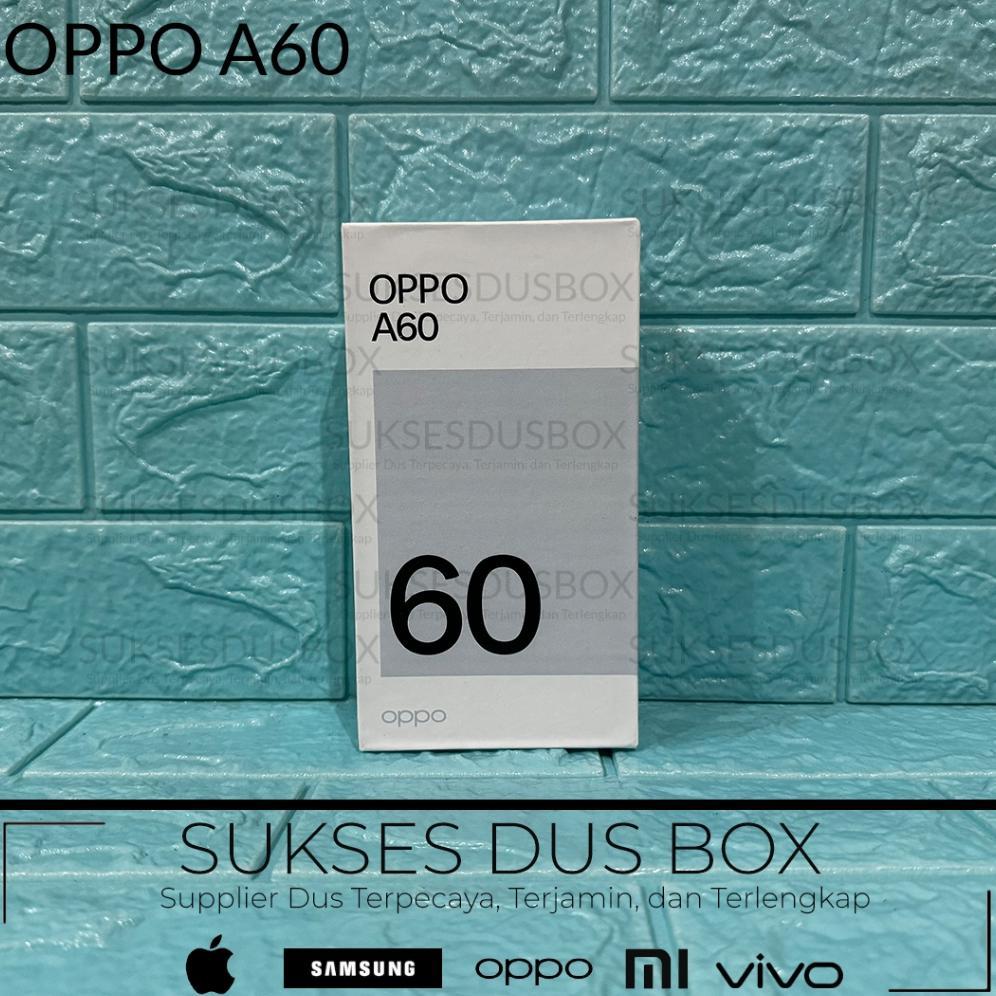 Kotak Dus Box OPPO A60 - Free Stiker Dan Ready Fullset Charger+Kabeldata+Headset