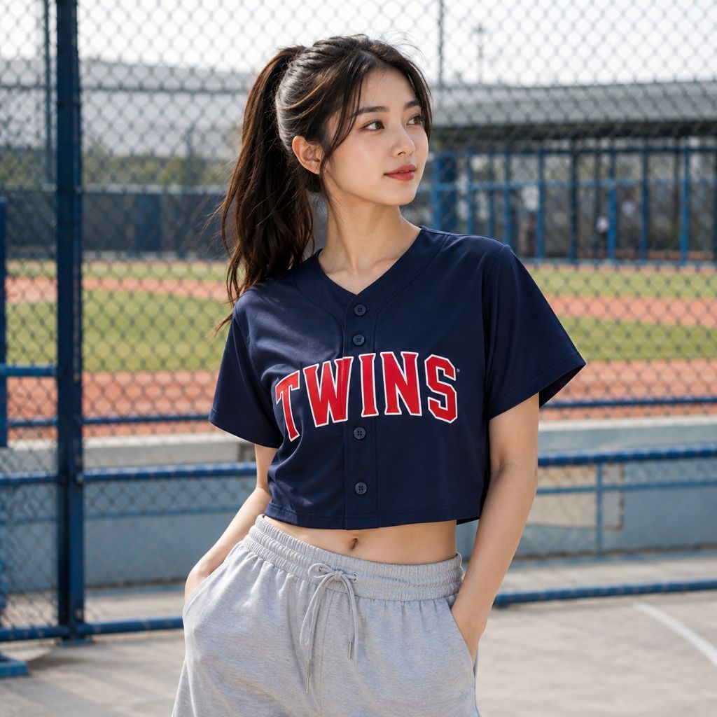 Crop top baseball Jersey baseball crop Jersey crop premium
