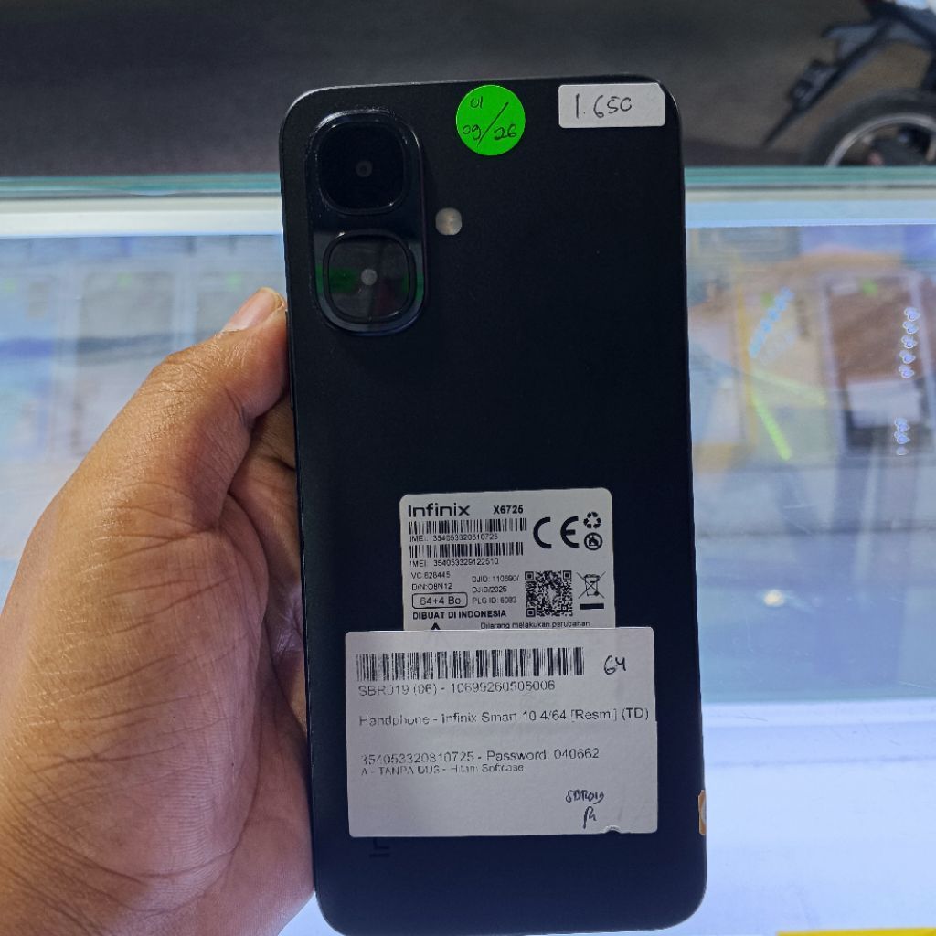 INFINIX SMART 10 RAM 4/64 HP SEKEN ORIGINAL SIAP PAKAI