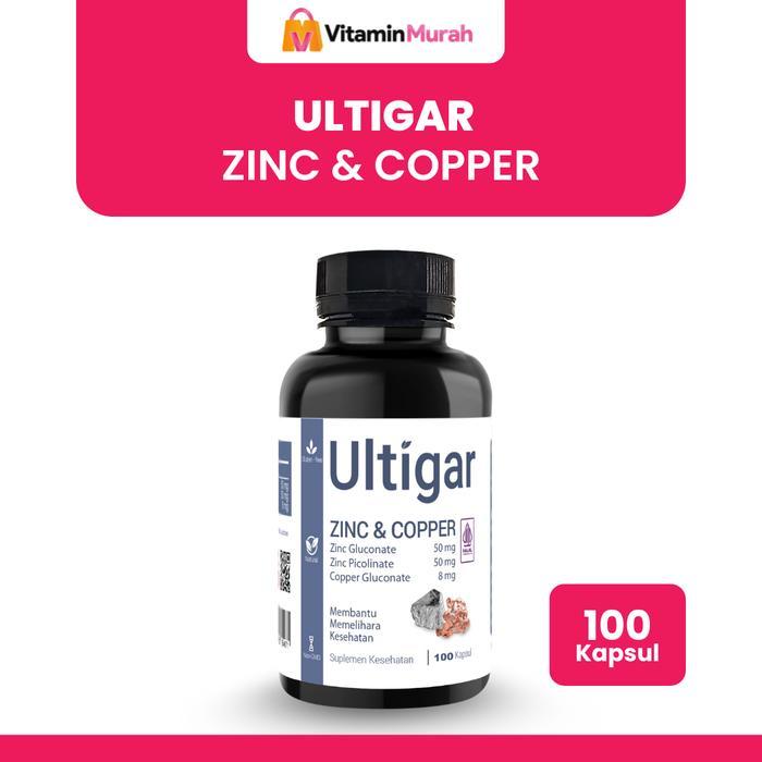 ULTIGAR ZINC & COPPER ISI 100 KAPSUL - SUPLEMEN KESEHATAN