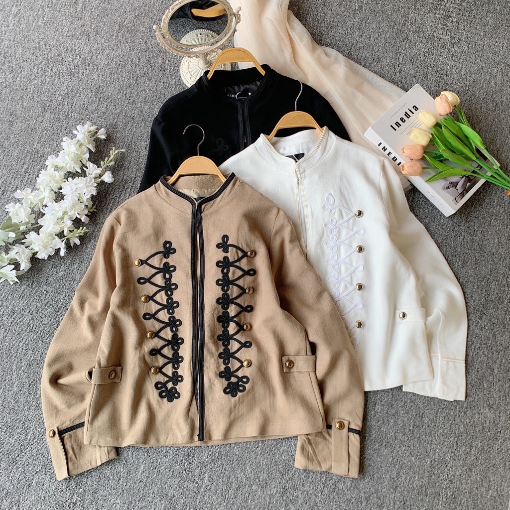 Ladele | Nara Jacket | Atasan Jaket Napoleon