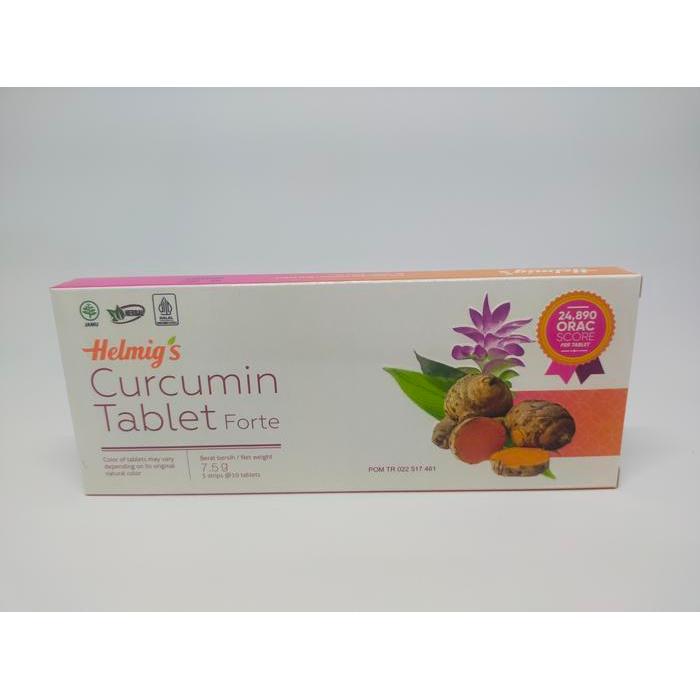 Helmigs curcumin tablet forte 25 mg untuk antioksidan tubuh