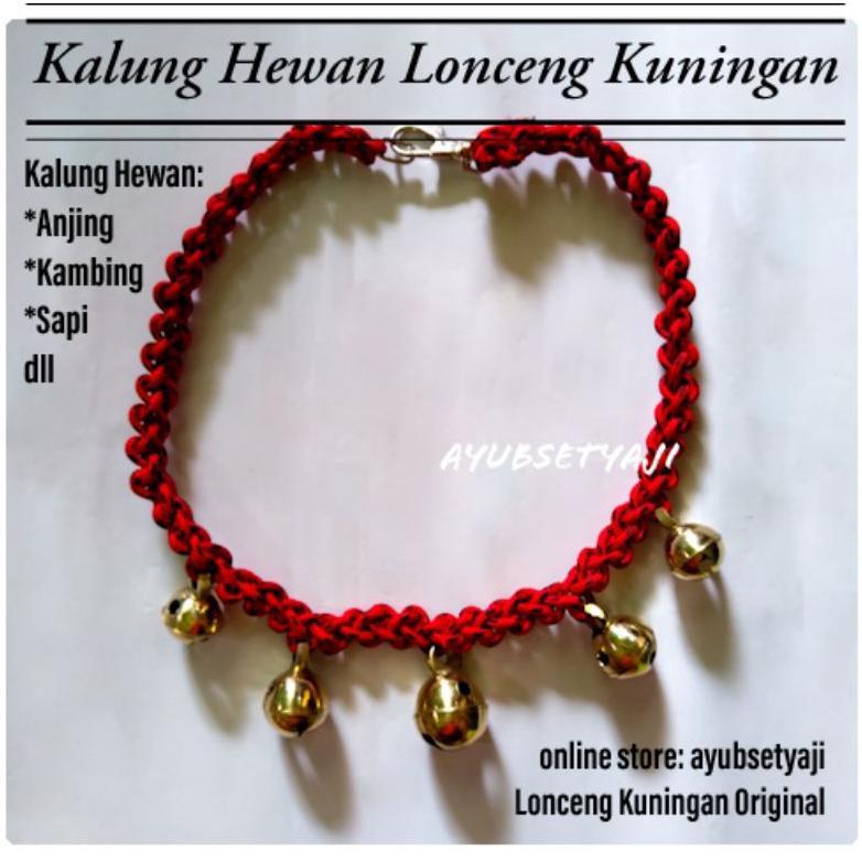 Kalung Sapi Kalung Kambing Kerbau Tali Kalung Karapan Sapi Lonceng sapi klintingan krincingan kuning