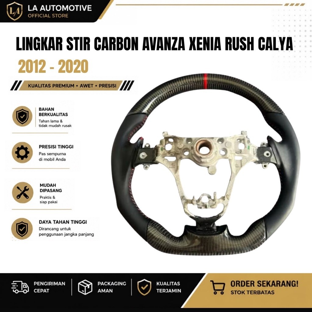 LINGKAR STIR CARBON AVANZA XENIA RUSH CALYA 2012 - 2020