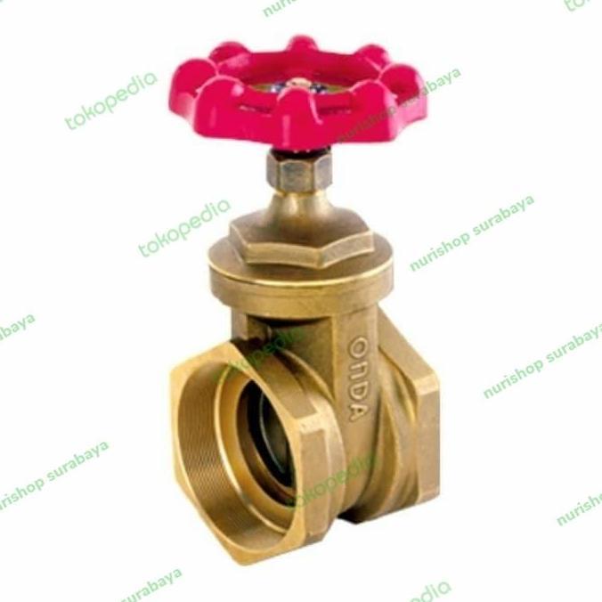 ```````] GATE VALVE 1" / GATE VALVE KUNINGAN 1" ONDA / GATE VALVE ONDA