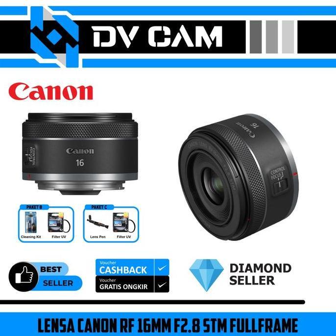 Lensa Canon RF 16mm f2.8 STM Fullframe Canon RF16mm 16 mm f/2.8