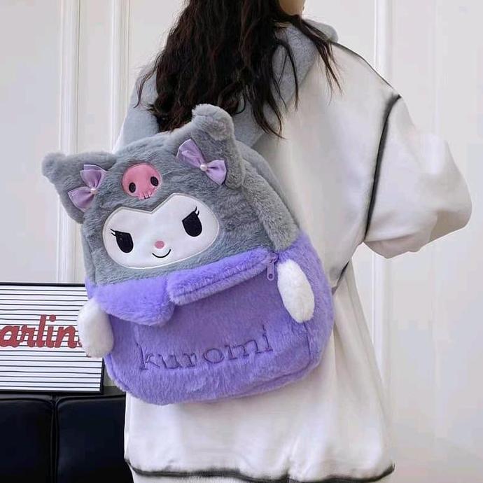 Ransel- Tas Ransel Jumbo Tas Ransel Bulu Tas Sekolah Tas Backpack Besar